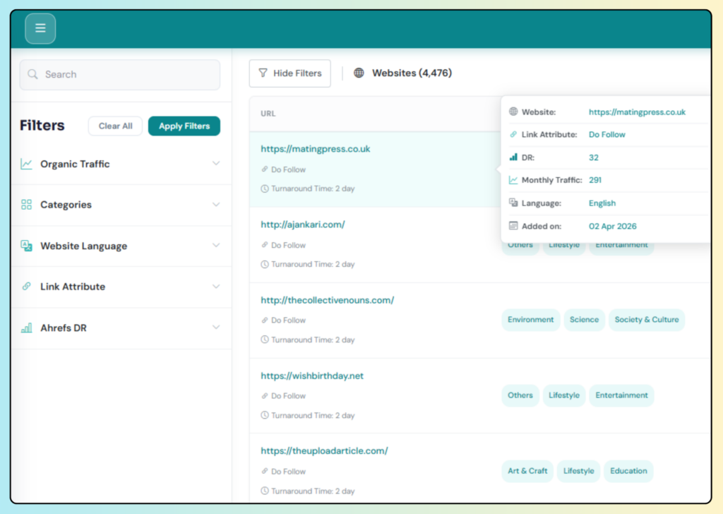 anchor textor link building marketplace