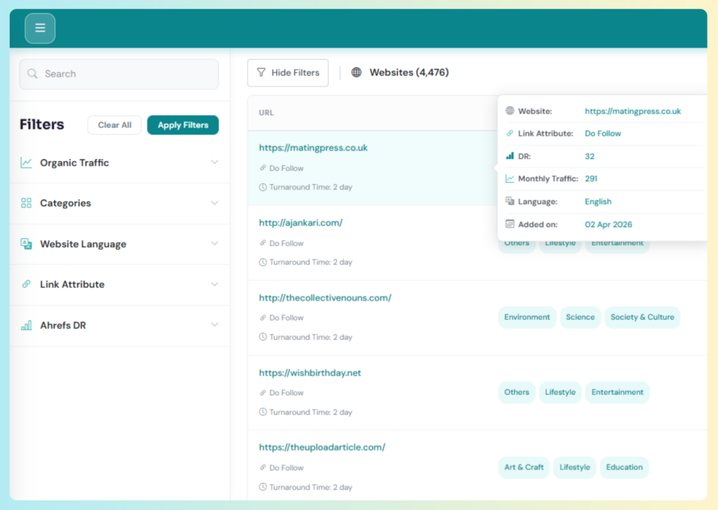 Anchor Textor Link Building Marketplace